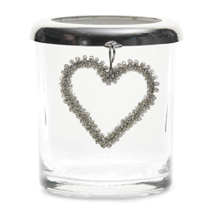 Beaded Heart Votive S 463670