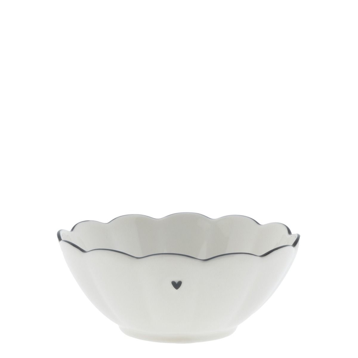 Bowl Sauce Ruffle Heart in Black Decolicious 030