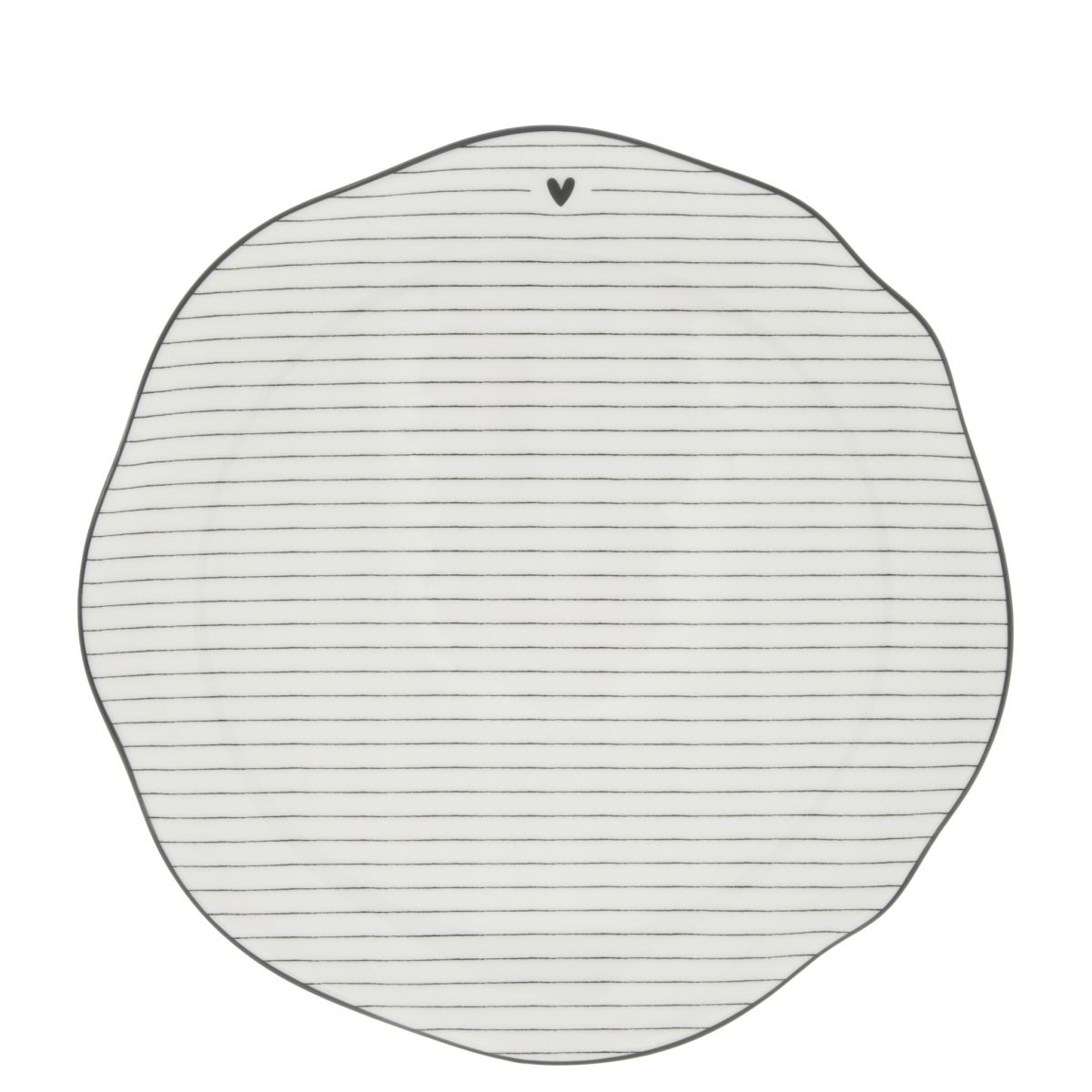 Breakfast Plate Stripes Breakfast 002BL
