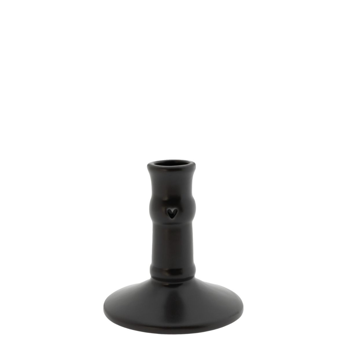 Candlestick SM Matt Black10 cm 003 MB
