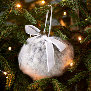 Fabulous Faux Fur Ornament Dia 10 494060