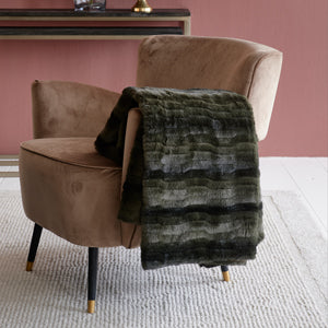 Faux Fur Throw green 170x130 490150