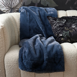 Faux Fur Throw petrol 170x130 490080