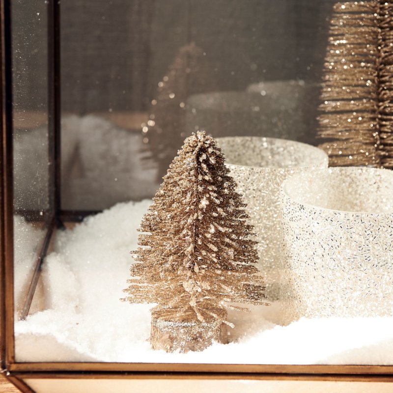 Glittering Mini Christmas Tree champagne 432220