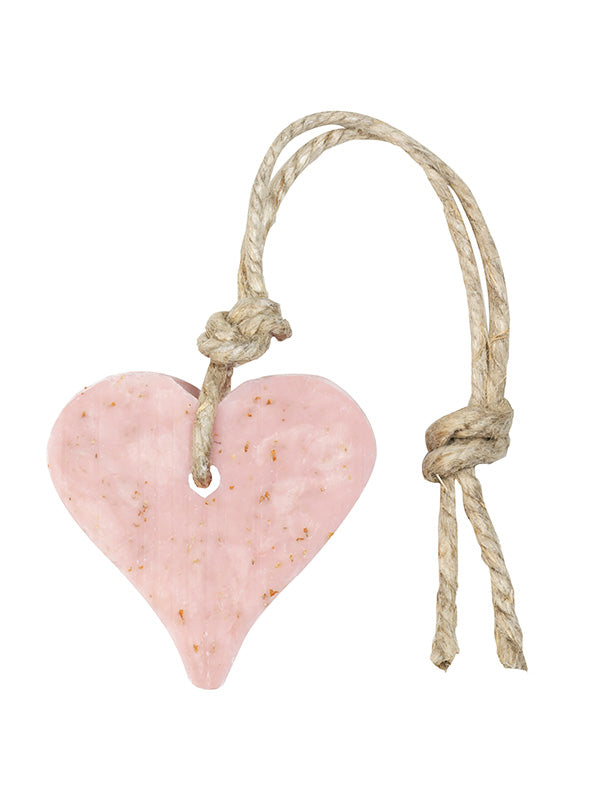 Hanger Hart 55 gram oud roze met zemelen geur roos 1234463
