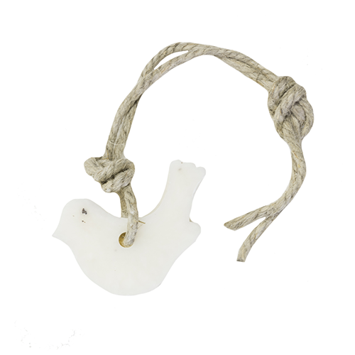 Hanger vogel naturel met ghassoul parfum mille fle 123551