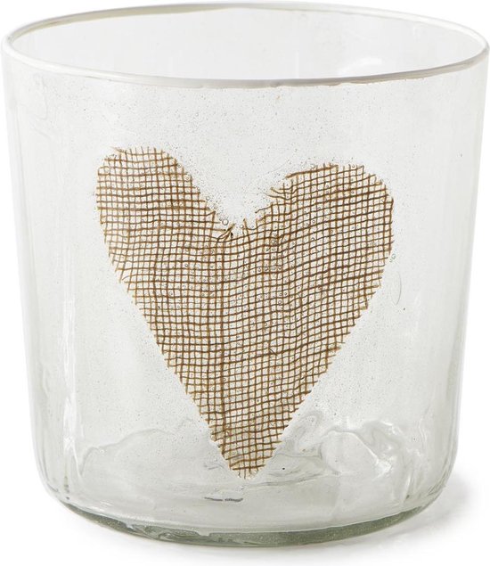 Happy Heart Votive Jute M 381160