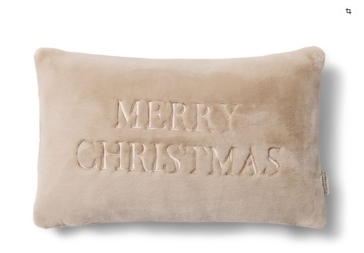 Merry Christmas Faux Fur Pillow 50x30 598340