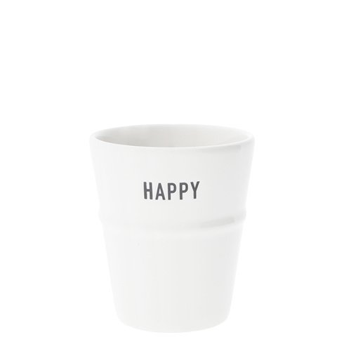 Mok | Happy | Wit/Zwart Decolicious