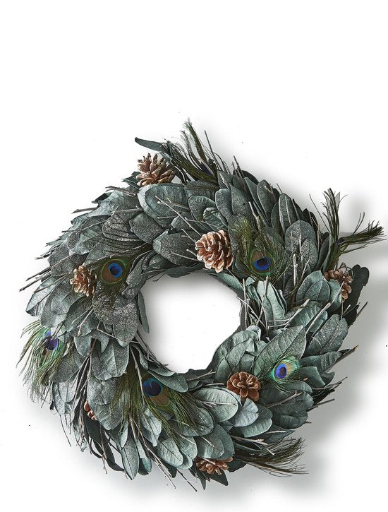 Precious Peacock Wreath 50cm 347020