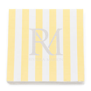 RM Yellow Stripes Paper Napkin 557820