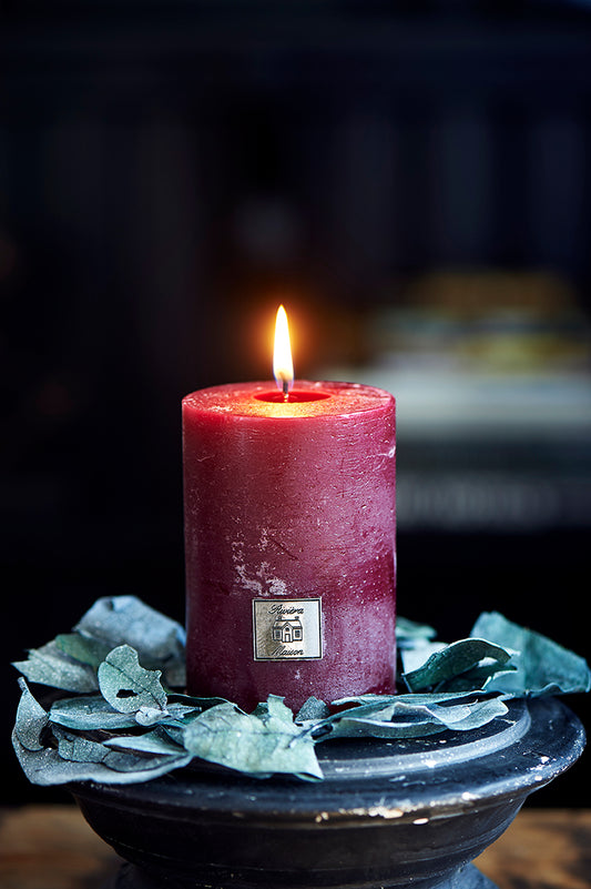 Rustic Candle cranberry 7 x 10 399570