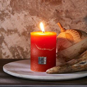 Rustic Candle pumpkin 7 x 10 437590