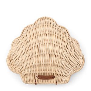 Rustic Rattan Beach Clam Decoration 558250