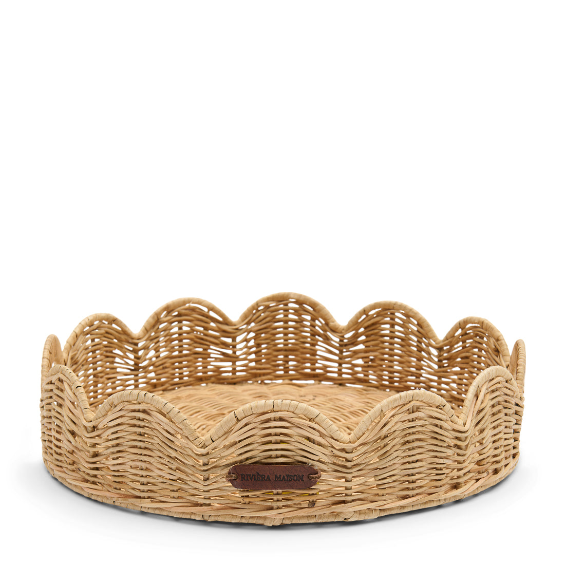 Rustic Rattan Benoa Scallop Tray 573910