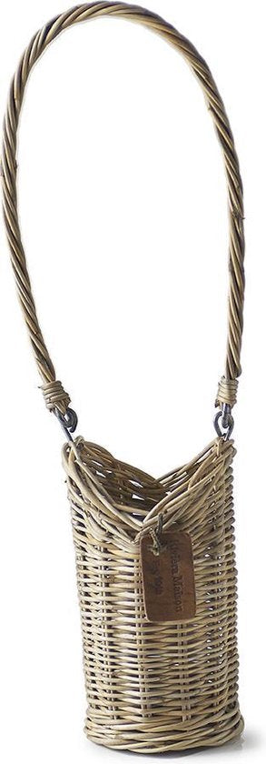 Rustic Rattan Bottle Holder 413120