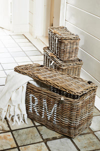 Rustic Rattan Classic RM Basket L~ 313051
