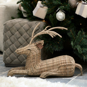 Rustic Rattan Deer 458470