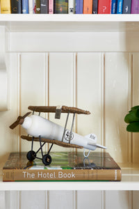 Rustic Rattan Double Decker Plane 324150