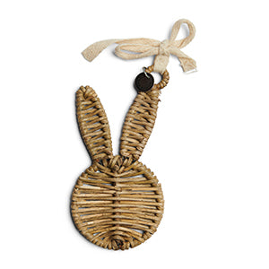 Rustic Rattan Easter Bunny Ornament 528480