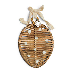 Rustic Rattan Easter Dots Ornament 528490