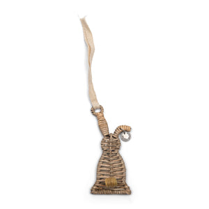 Rustic Rattan Lovely Bunny Ornament 553830