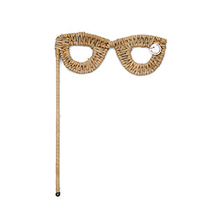 Rustic Rattan Photobooth Glasses 474350