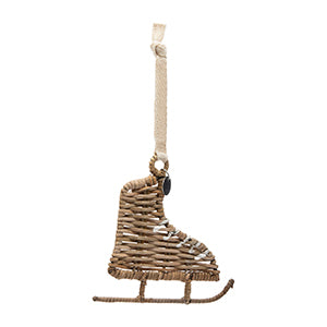 Rustic Rattan Skate Ornament 543610