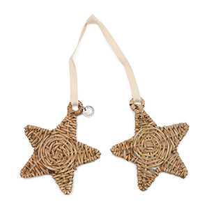 Rustic Rattan Stars Ornament 514460