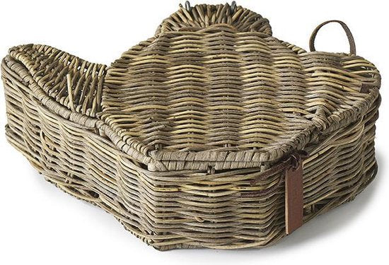 Rustic Rattan Teapot Tea Box 415560