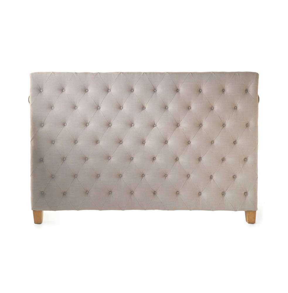 Union Square Headboard Double Linen Flax Decolicious