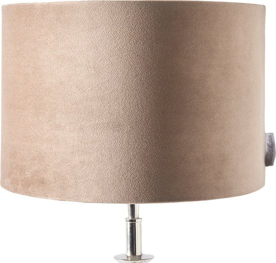 Velvet Cylinder Lampshade Sand 20x30 417410