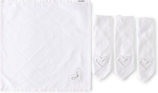 With Love Nametag Napkin 4 pcs 427970