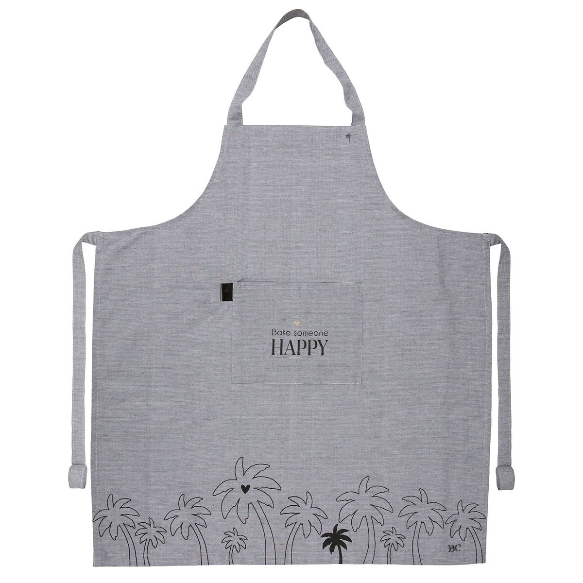 Apron Black White Bake someone happy AN-AP-007 BW
