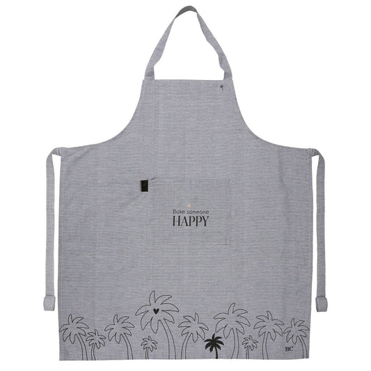 Apron Black White Bake someone happy AN-AP-007 BW