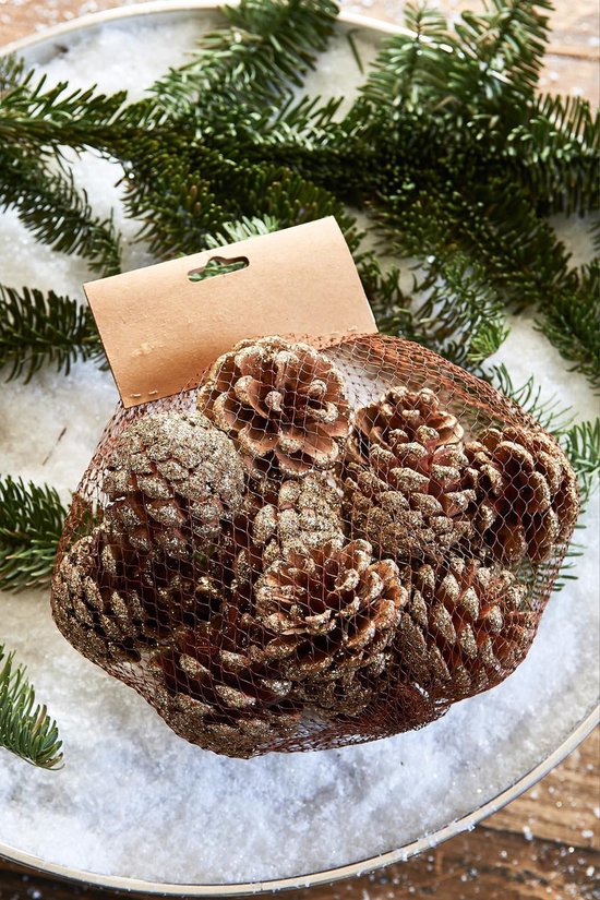 Aspen Pine Cones Gold Decolicious