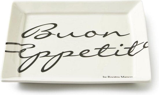 Buon Appetito Square Plate 18x18 164950