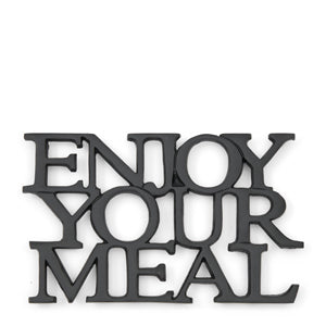 Enjoy Your Meal Trivet black 462260