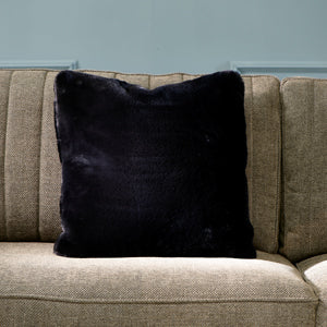 Faux Fur Pillow Cover black 50x50 490750
