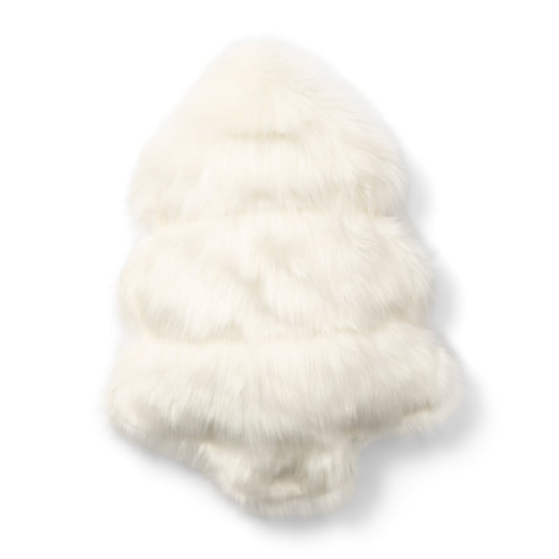 Fluffy Tree Faux Fur Box Pillow  583630