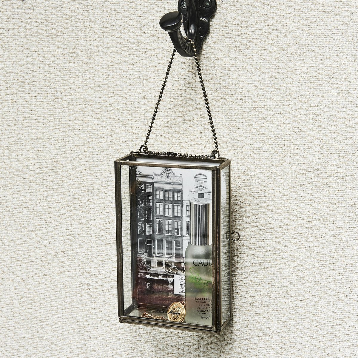 French Glass Hanging photo Box 13x18 431650