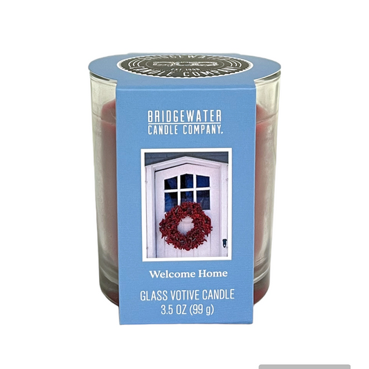 Glas Votief Kaars Welcome Home 203036