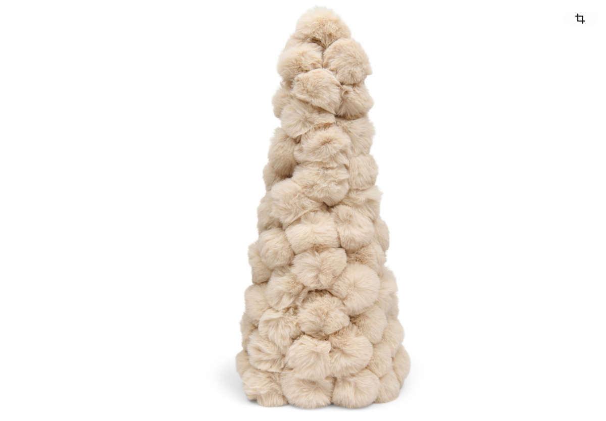 Furry Pom Pom Christmas Tree M 599070