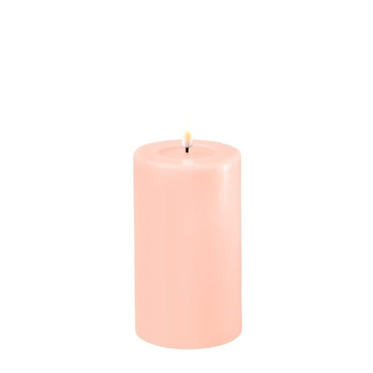 LED Kaars Light Pink Ø:7,5 x 12,5 cm | Deluxe Home RF 0138
