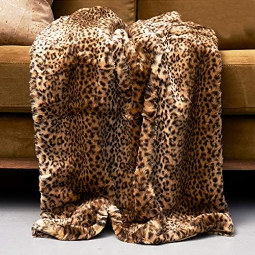 Leopard Faux Fur Throw 170x130 426630