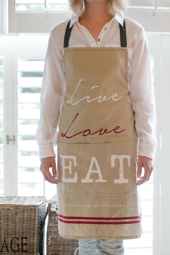 Live Love Eat Apron flax 298620