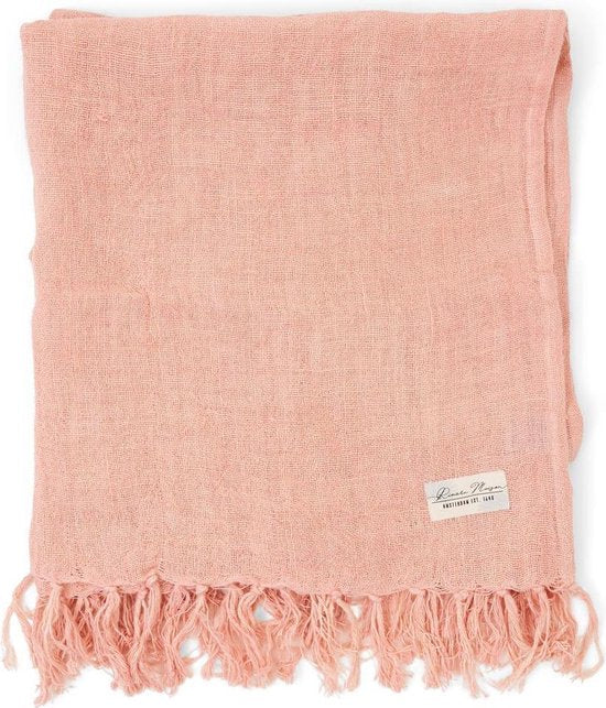 Luxury Linen Throw pink 180x130 445760