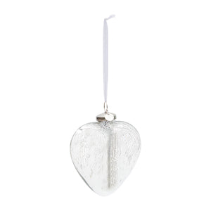 Merry Christmas Heart Ornament silv 465180