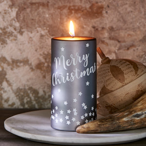 Merry Christmas Star Candle 7x14 427460