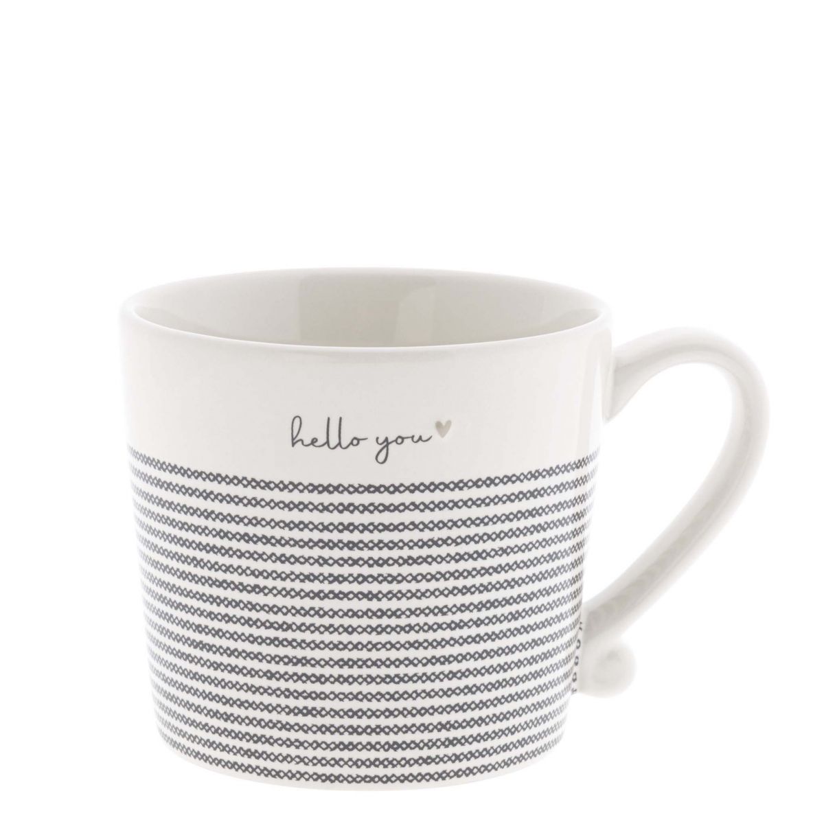 Mug White/Stripes Hello You RJ/Mug 025 BL